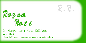 rozsa noti business card